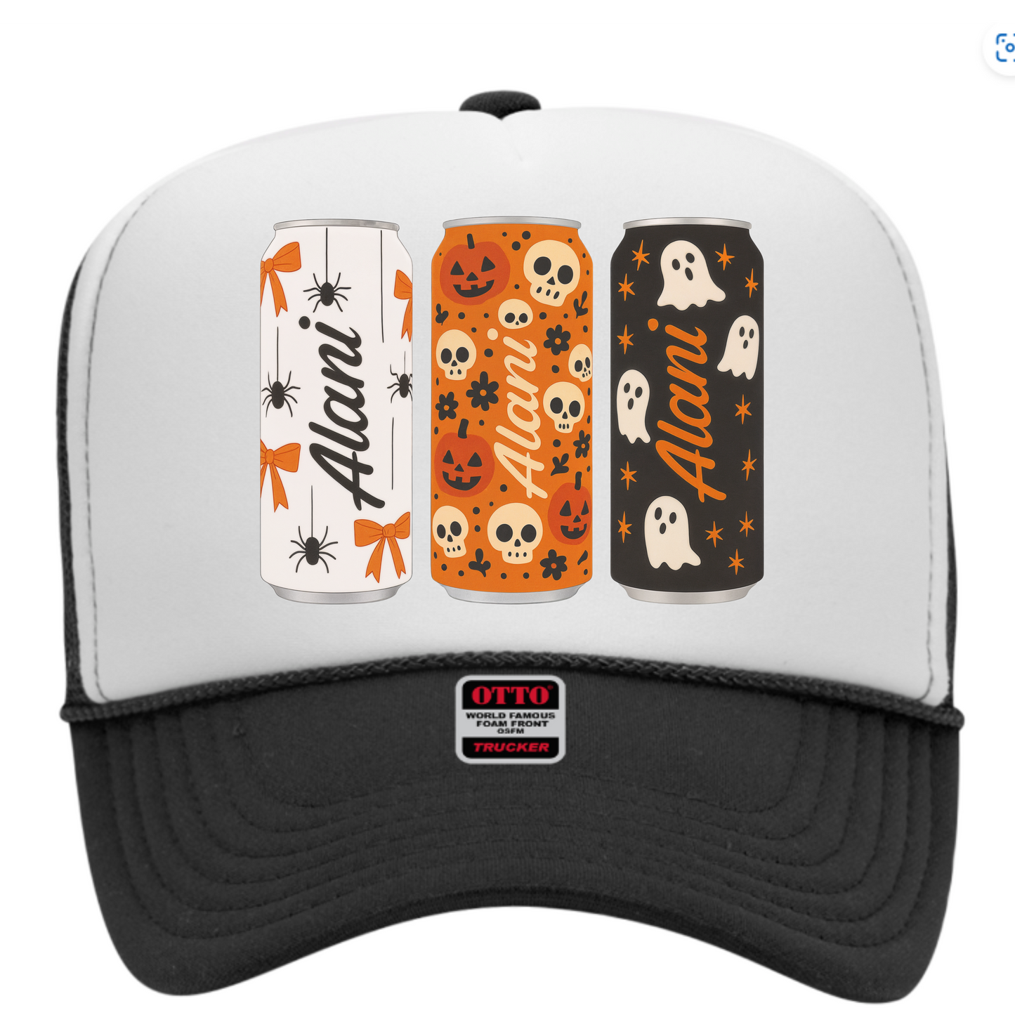 Halloween Alani Nu Comfort Colors Trucker Hat – Fall Energy Drink Aesthetic for Women