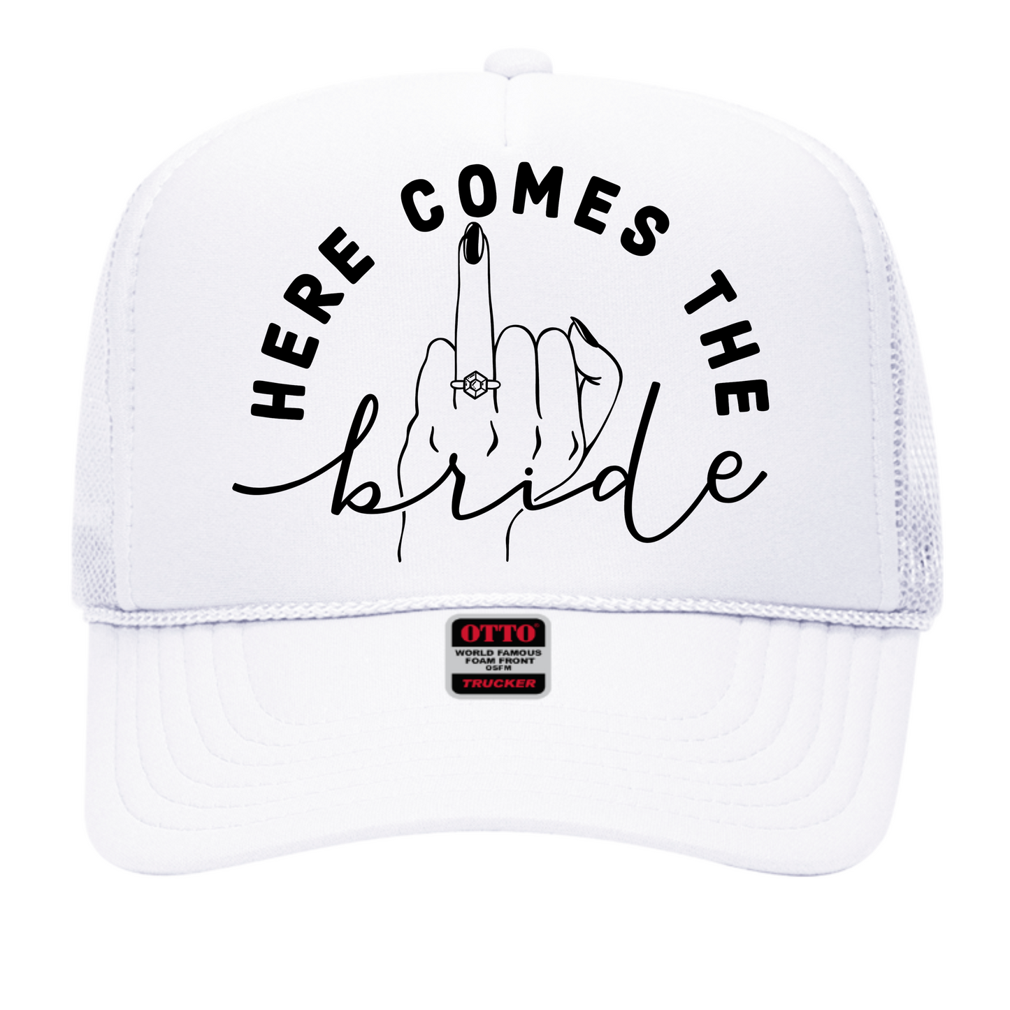 Funny Bride and Bridesmaid Foam Trucker Hats, Bachelorette Party, Here Comes the Party, Here Comes the Bride, Nashville Bach, Bride To Be