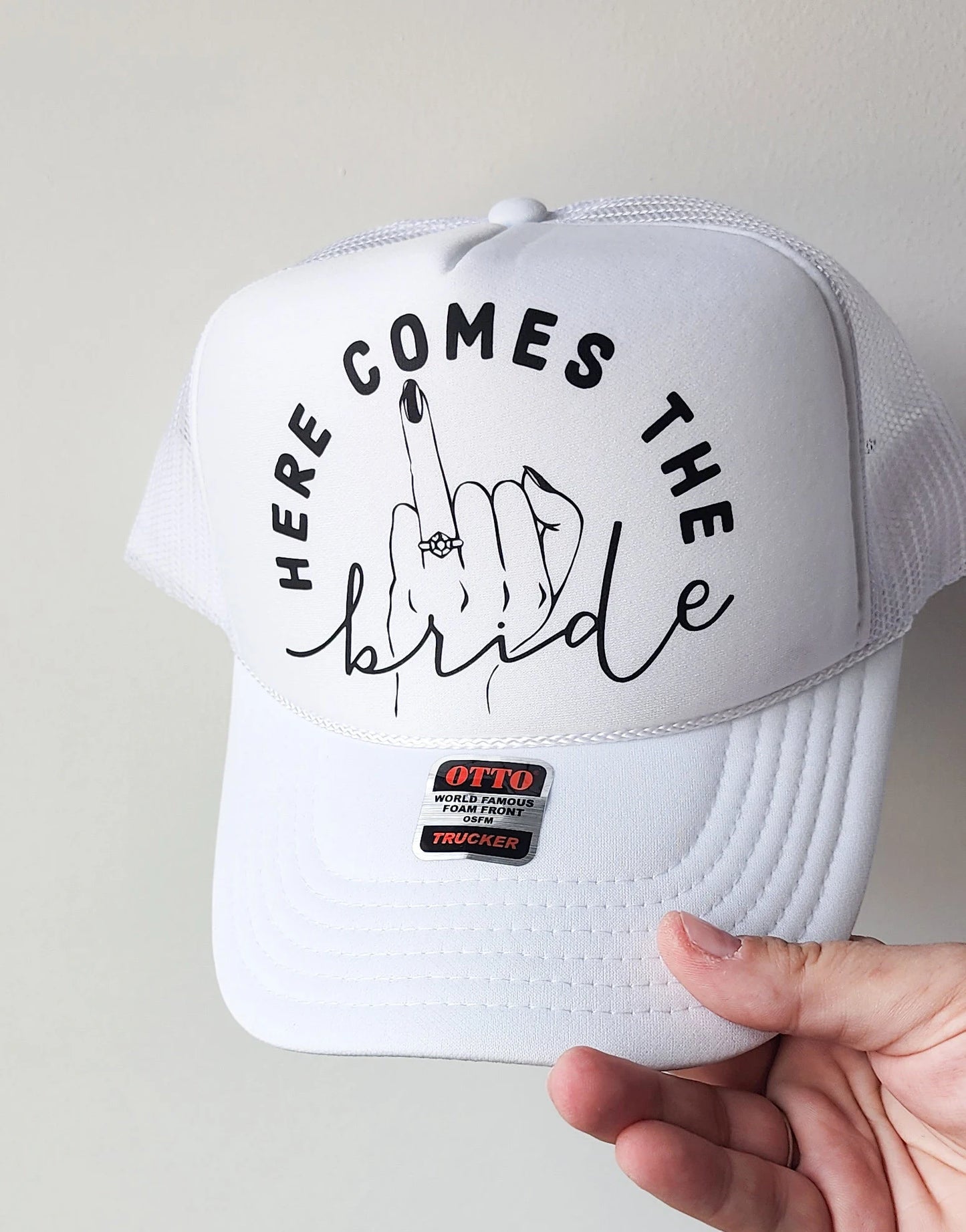 Funny Bride and Bridesmaid Foam Trucker Hats, Bachelorette Party, Here Comes the Party, Here Comes the Bride, Nashville Bach, Bride To Be