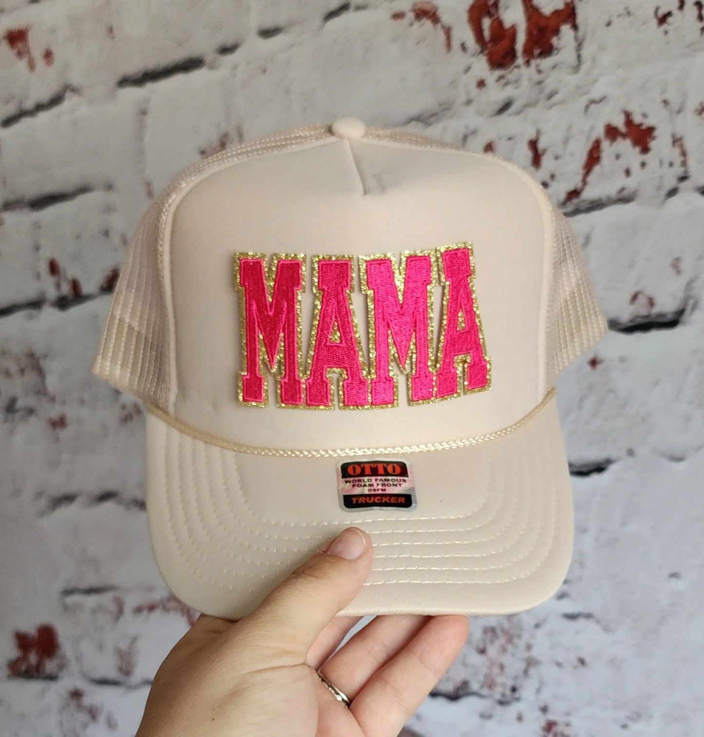 Trendy Foam MAMA Patch Trucker Hat Hot Pink or Teal, Multiple Hat Colors Mothers Day Gifts For Her, Gift for Mom, Mama Hat, Mama Trucker Hat