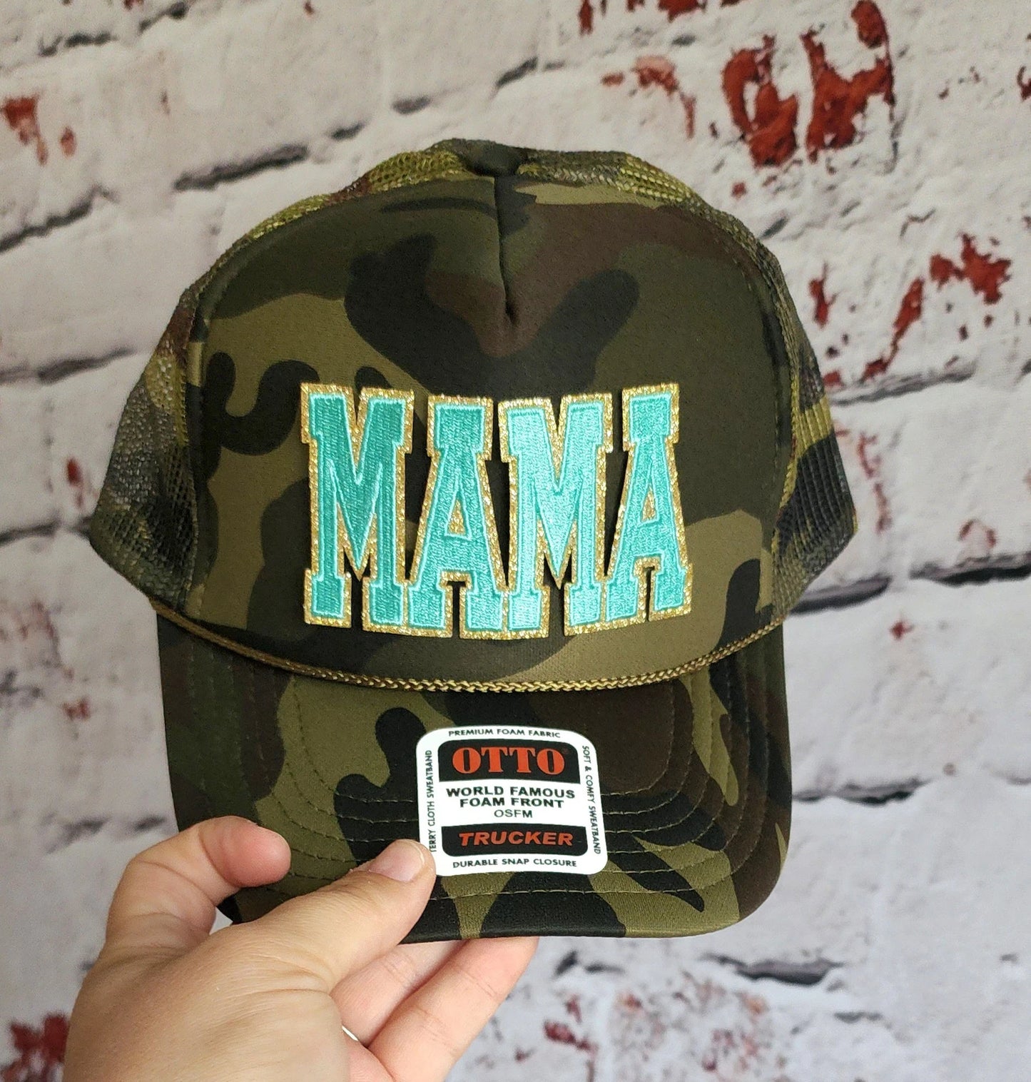 Trendy Foam MAMA Patch Trucker Hat Hot Pink or Teal, Multiple Hat Colors Mothers Day Gifts For Her, Gift for Mom, Mama Hat, Mama Trucker Hat