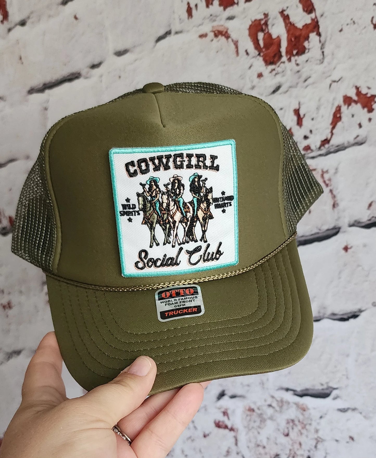 Trendy Cowgirl Social Club Foam Trucker Hat, Honky Tonk Hat, Nashville Hat for Women, Country Concert Hat, Day Drinking, Coquette Cowgirl