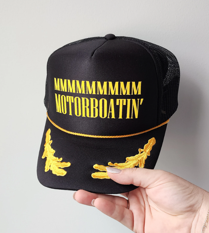 Funny Nautical Trucker Hats, Unisex Party Hats, Yacht Rock Concert Hats, Boat Party, Captain Bachelor Bachelorette Party Gifts, Personalized
