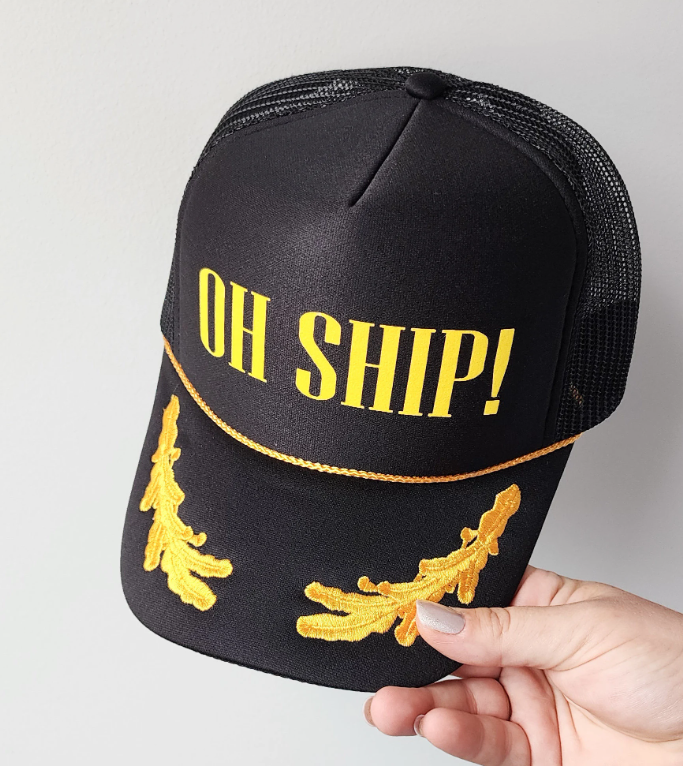 Funny Nautical Trucker Hats, Unisex Party Hats, Yacht Rock Concert Hats, Boat Party, Captain Bachelor Bachelorette Party Gifts, Personalized