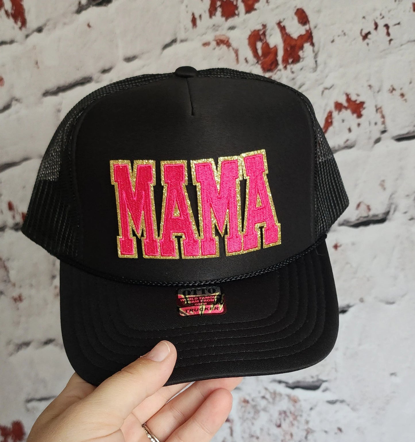 Trendy Foam MAMA Patch Trucker Hat Hot Pink or Teal, Multiple Hat Colors Mothers Day Gifts For Her, Gift for Mom, Mama Hat, Mama Trucker Hat