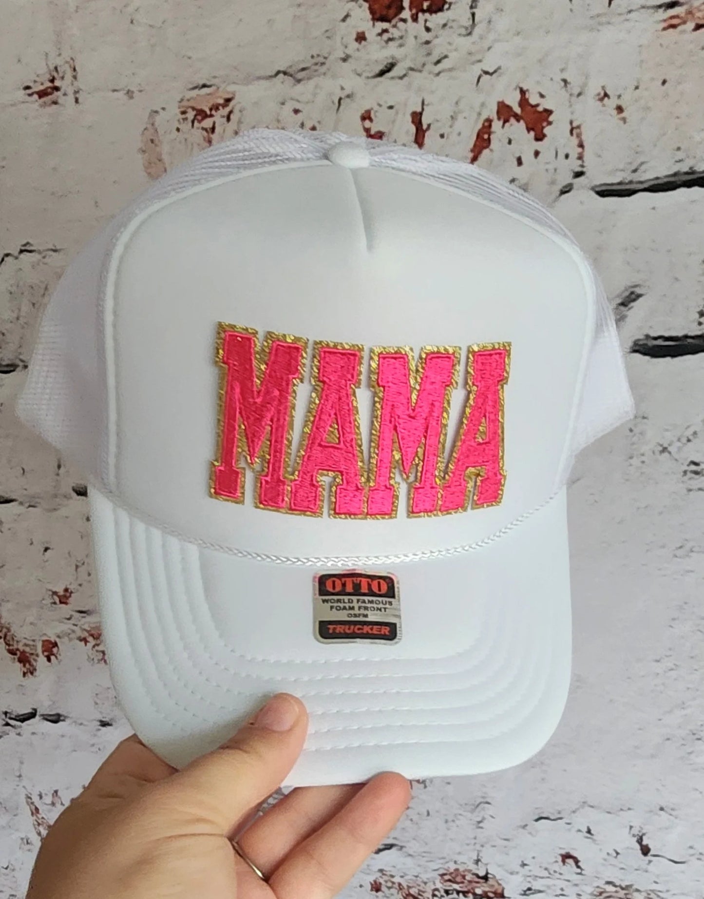 Trendy Foam MAMA Patch Trucker Hat Hot Pink or Teal, Multiple Hat Colors Mothers Day Gifts For Her, Gift for Mom, Mama Hat, Mama Trucker Hat