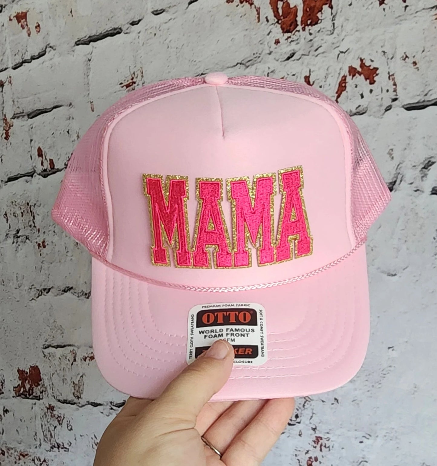 Trendy Foam MAMA Patch Trucker Hat Hot Pink or Teal, Multiple Hat Colors Mothers Day Gifts For Her, Gift for Mom, Mama Hat, Mama Trucker Hat