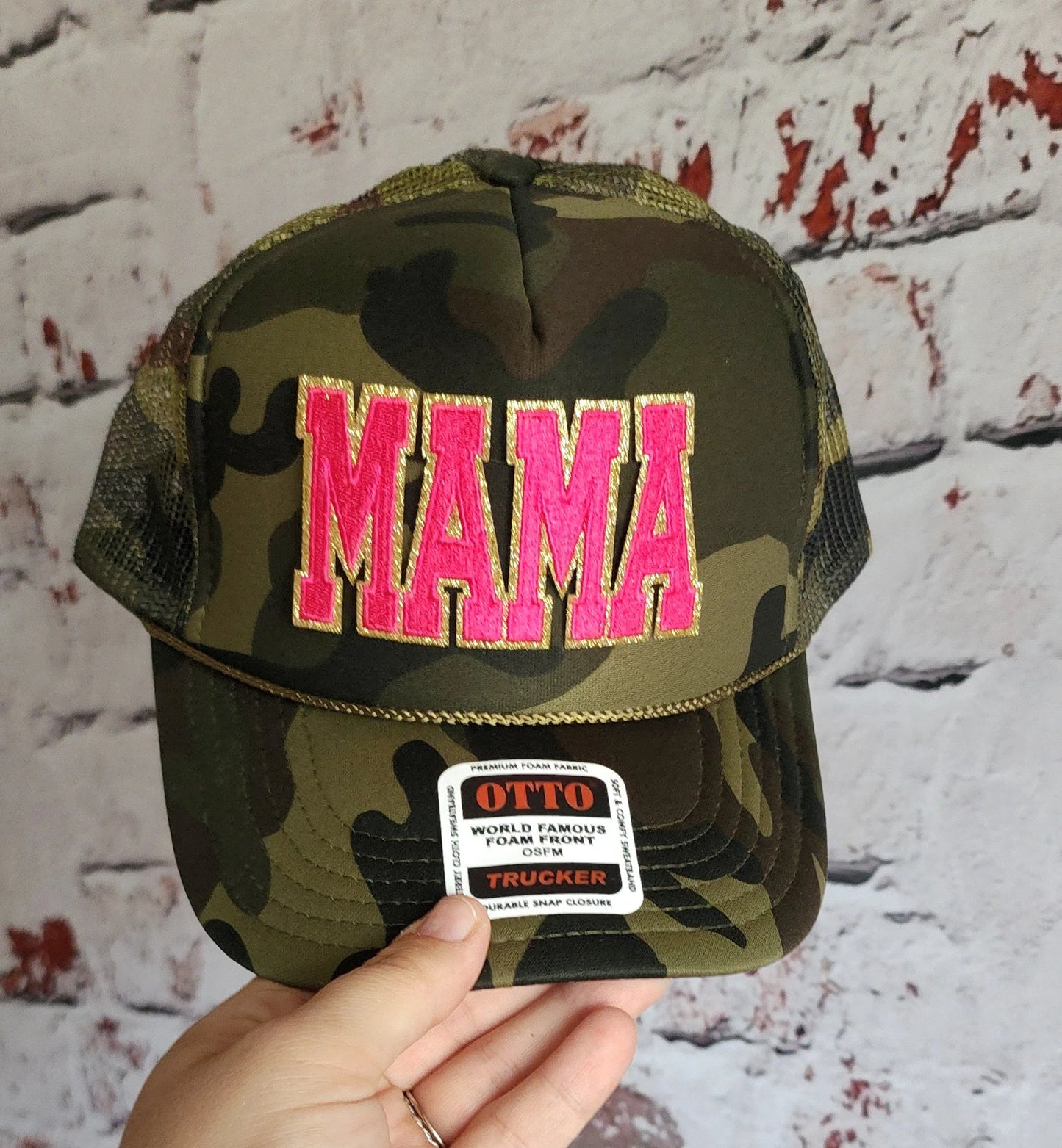 Trendy Foam MAMA Patch Trucker Hat Hot Pink or Teal, Multiple Hat Colors Mothers Day Gifts For Her, Gift for Mom, Mama Hat, Mama Trucker Hat