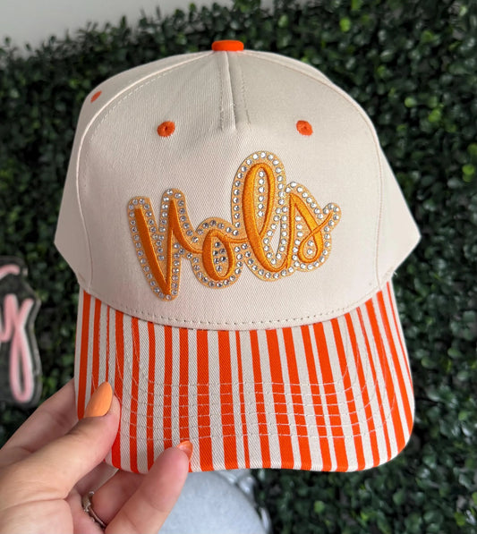 Sequined Vols Orange Patch, Searsucker Tennessee Rocky Top Checkered Trucker Hat, Women's Football Hat, Football Mom, College Smokey Vols UT